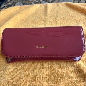 Pomellato Glossy Maroon Clutch
